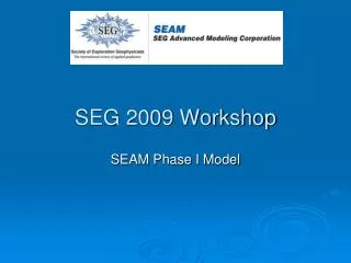 SEG 2009 Workshop