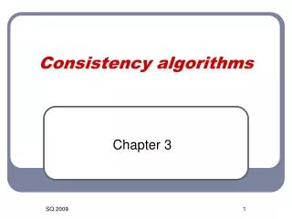 Consistency algorithms