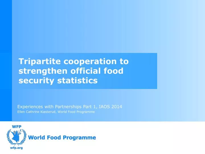 tripartite cooperation to strengthen official food security statistics