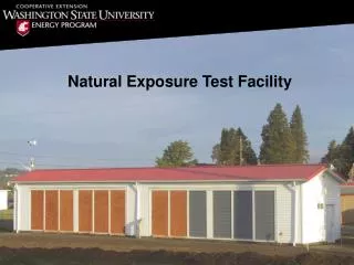 Natural Exposure Test Facility