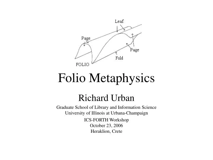 folio metaphysics