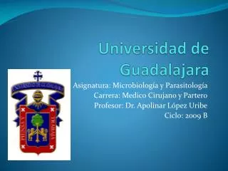 universidad de guadalajara