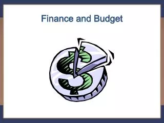 Finance and Budget