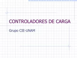 controladores de carga