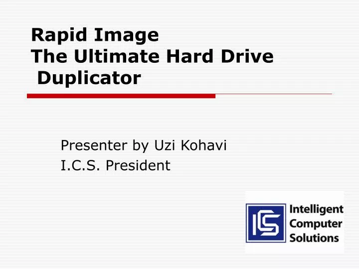 rapid image the ultimate hard drive duplicator