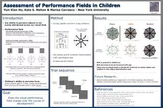 Assessment of Performance Fields in Children