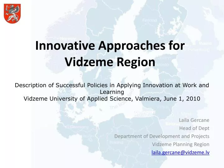 innovative approaches for vidzeme region