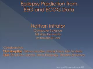 Epilepsy Prediction from EEG and ECOG Data