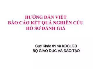 h ng d n vi t b o c o k t qu nghi n c u h s nh gi