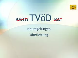 BMTG TVöD BAT