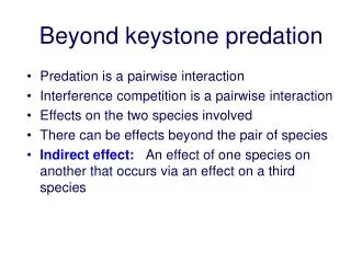 Beyond keystone predation