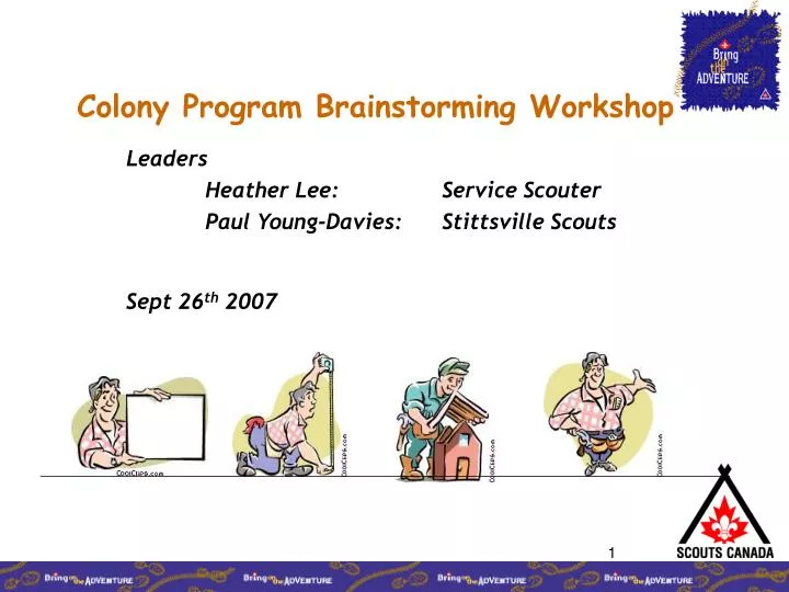colony program brainstorming workshop