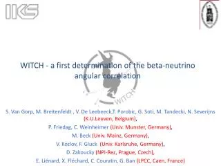WITCH - a first determination of the beta-neutrino angular correlation