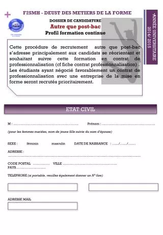 f2smh deust des metiers de la forme