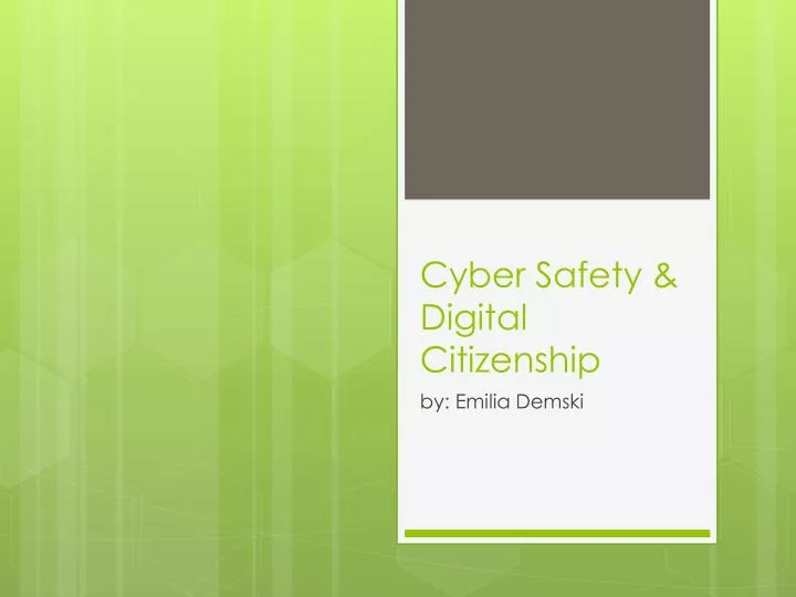 cyber safety digital citizenship