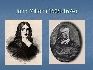 john milton 1608 1674