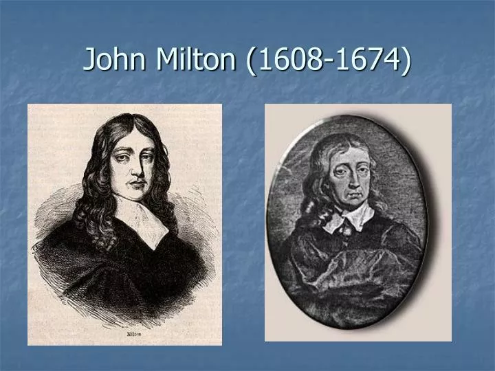 john milton 1608 1674