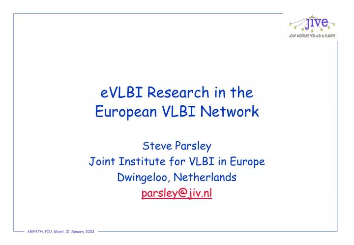evlbi research in the european vlbi network