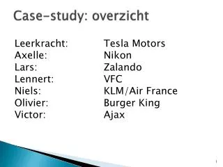 case study overzicht