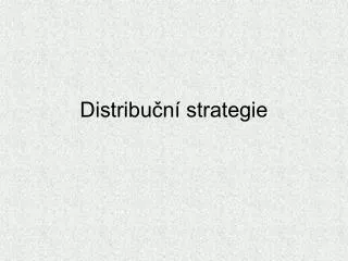 distribu n strategie