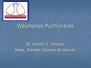 vol menes pulmonares