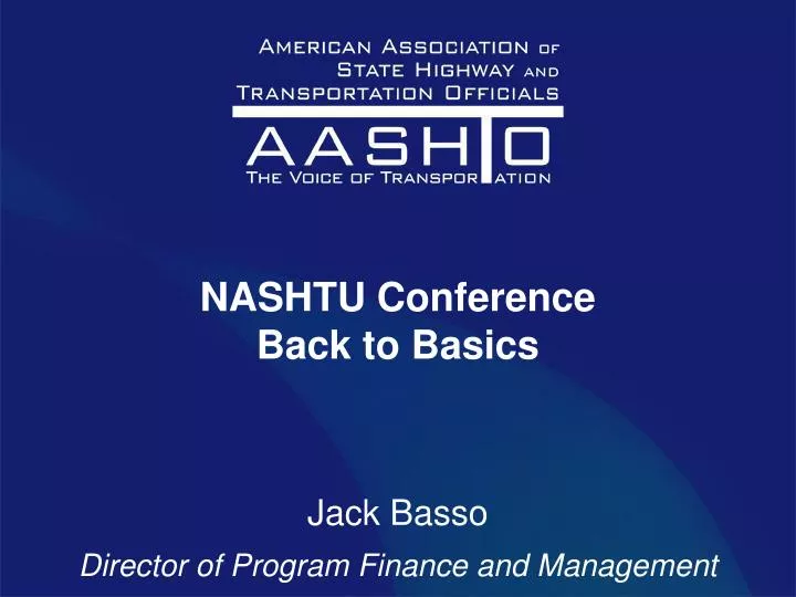 nashtu conference back to basics