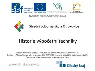 historie v po etn techniky