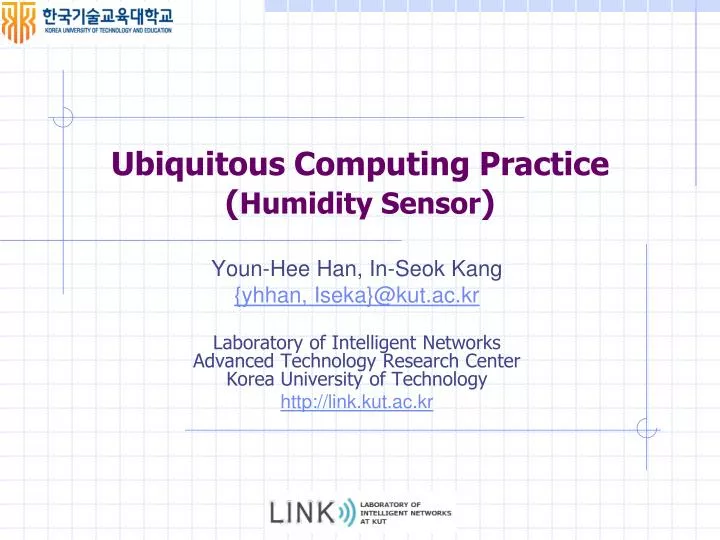 ubiquitous computing practice humidity sensor