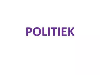 politiek