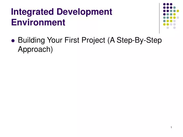 integrated development environment