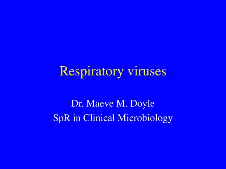 respiratory viruses