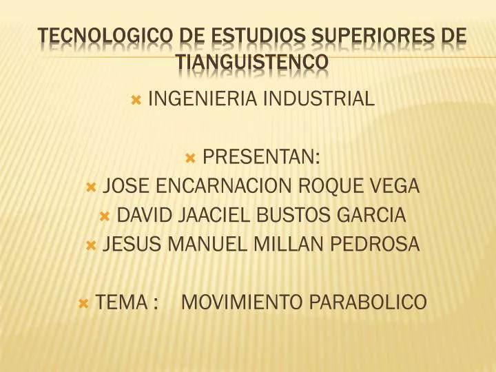 tecnologico de estudios superiores de tianguistenco