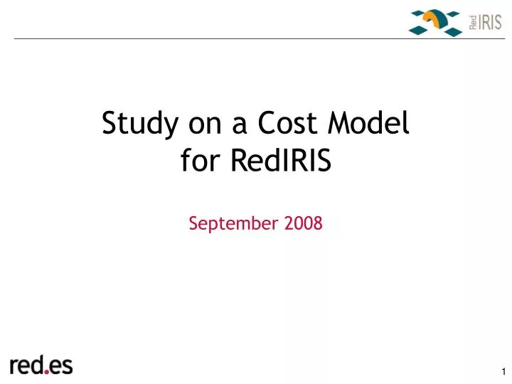 study on a cost model for rediris