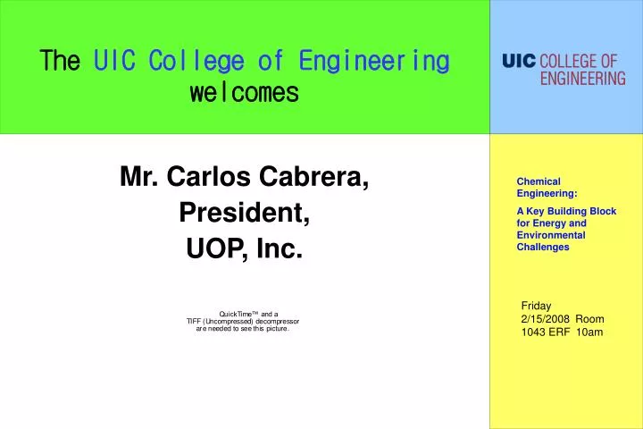 the uic college of engineering welcomes