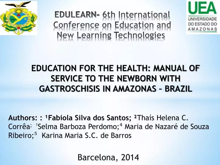 edulearn 6th international conference on education and new learning technologies