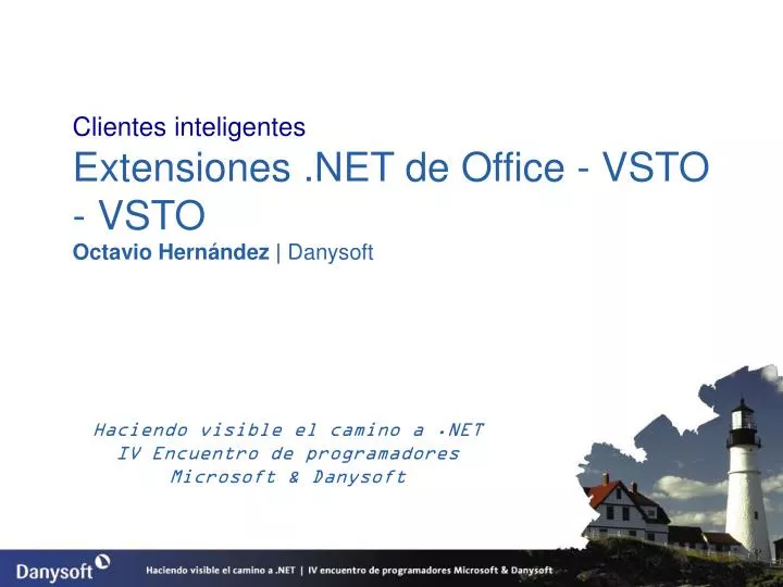 haciendo visible el camino a net iv encuentro de programadores microsoft danysoft