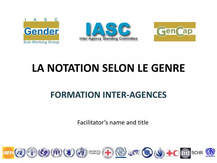 la notation selon le genre formation inter agences