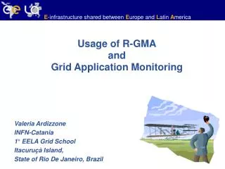 Usage of R-GMA and Grid Application Monitoring