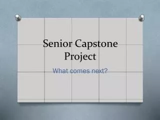 Senior Capstone Project