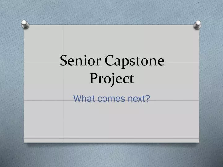 senior capstone project