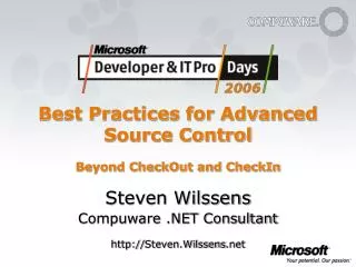 Best Practices for Advanced Source Control Beyond CheckOut and CheckIn