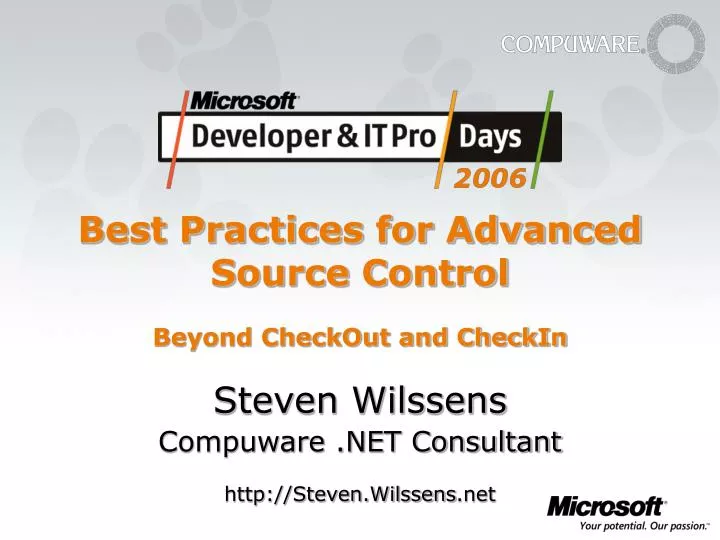 best practices for advanced source control beyond checkout and checkin