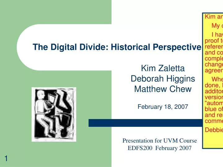 the digital divide historical perspective