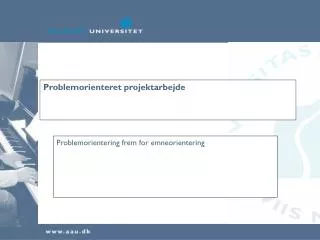 problemorienteret projektarbejde