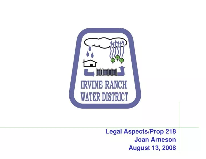 legal aspects prop 218 joan arneson august 13 2008