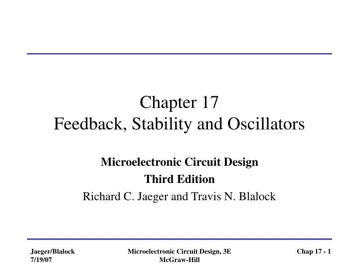 chapter 17 feedback stability and oscillators
