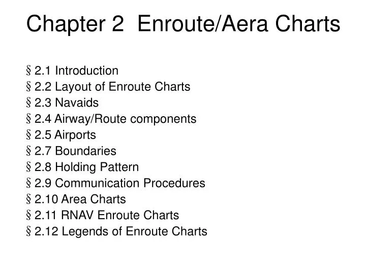 chapter 2 enroute aera charts