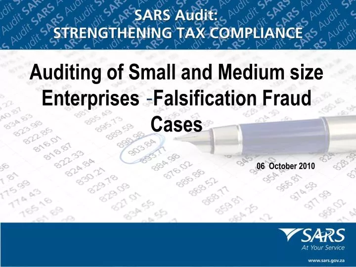 auditing of small and medium size enterprises falsification fraud cases
