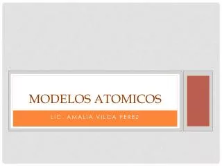 modelos atomicos