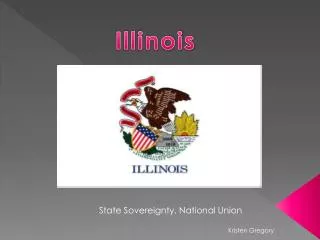 State Sovereignty, National Union Kristen Gregory